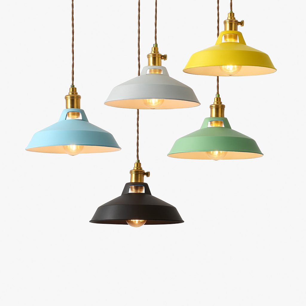 Fabrica — Suspension en métal coloré esprit loft