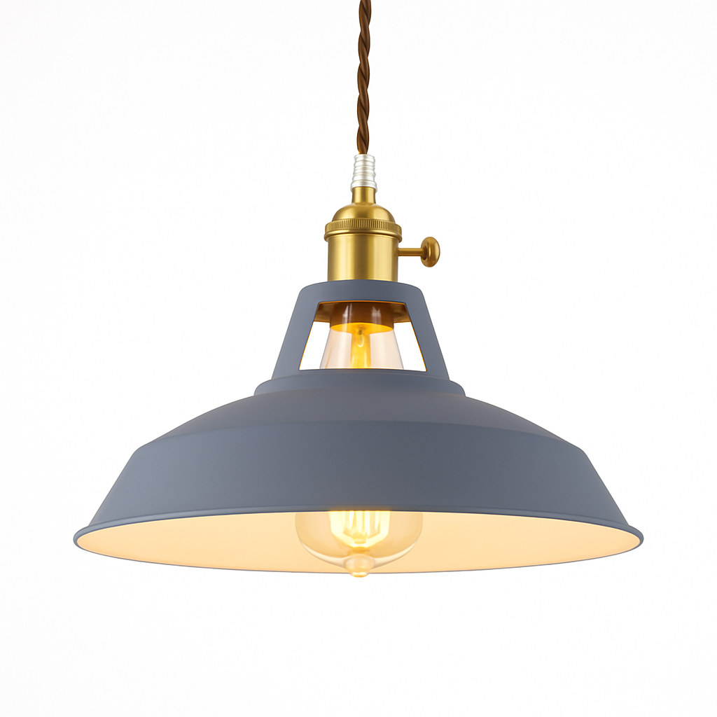 Fabrica — Suspension en métal coloré esprit loft