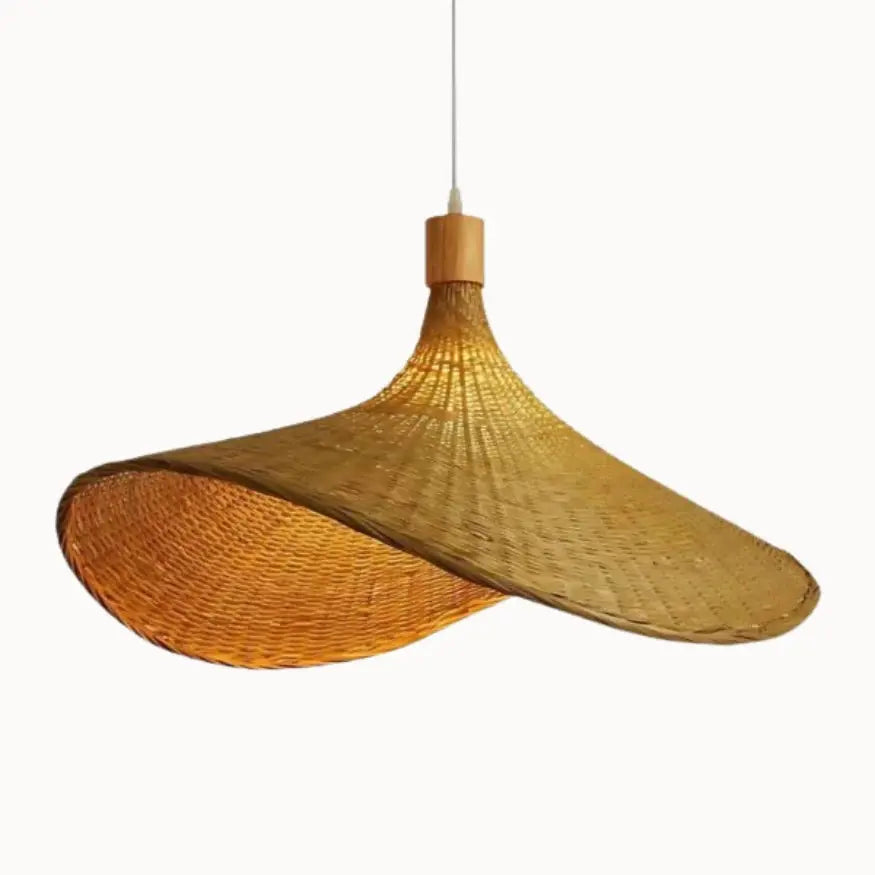 Marea — Suspension bambou sculpturale ondulée