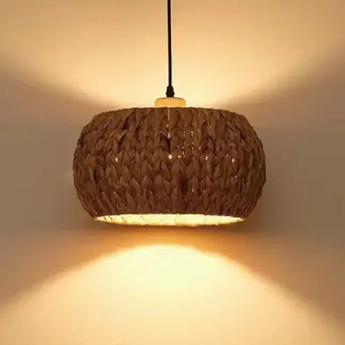 Salicia — Suspension cylindre en osier tressé