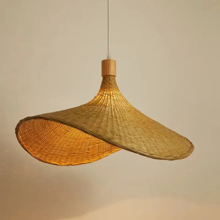 Marea — Suspension bambou sculpturale ondulée