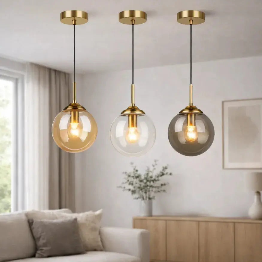 Nohra — Petite suspension globe en verre