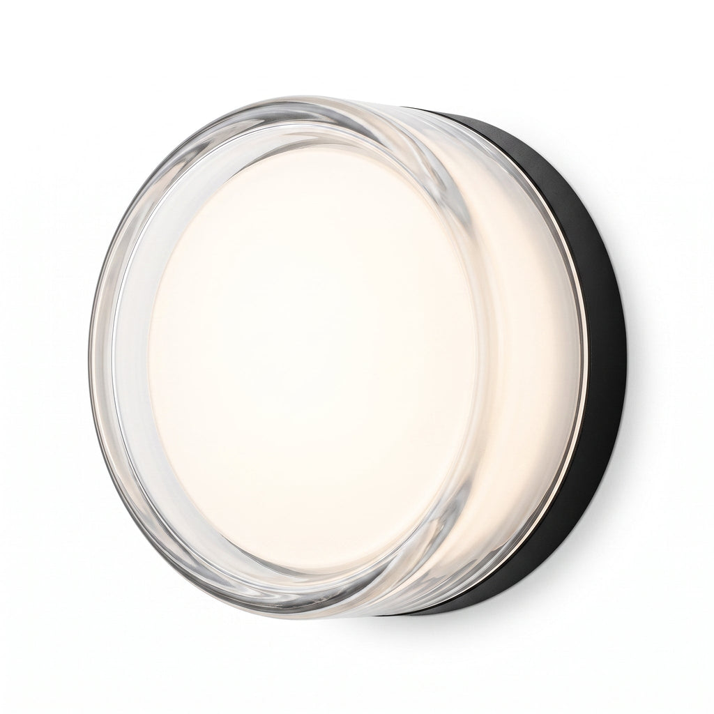 Cannelia — Applique LED en verre cannelé et aluminium