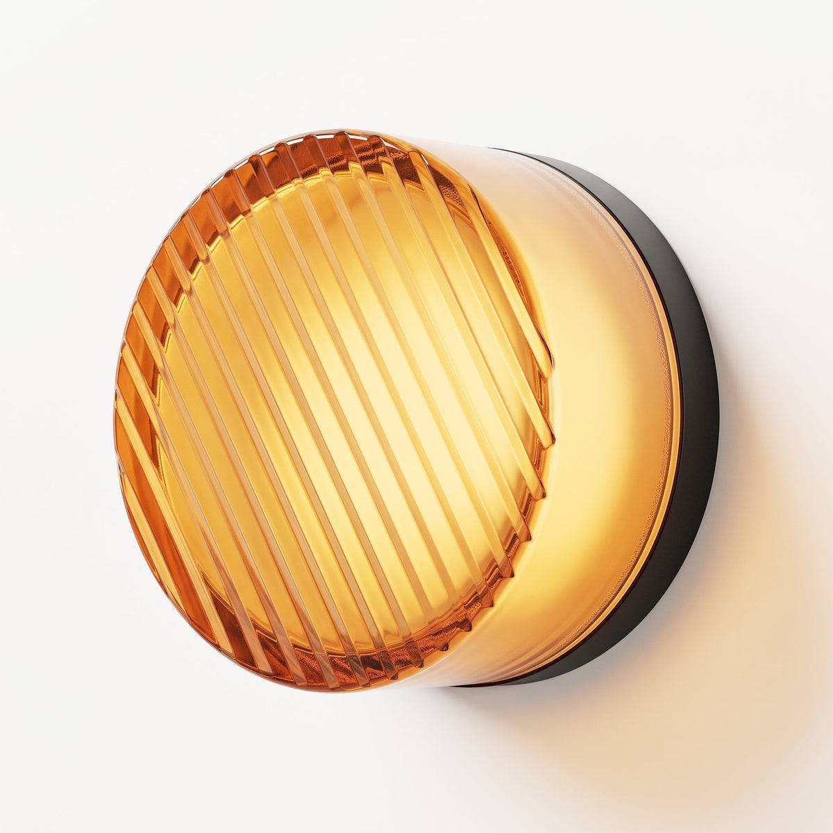 Cannelia — Applique LED en verre cannelé et aluminium