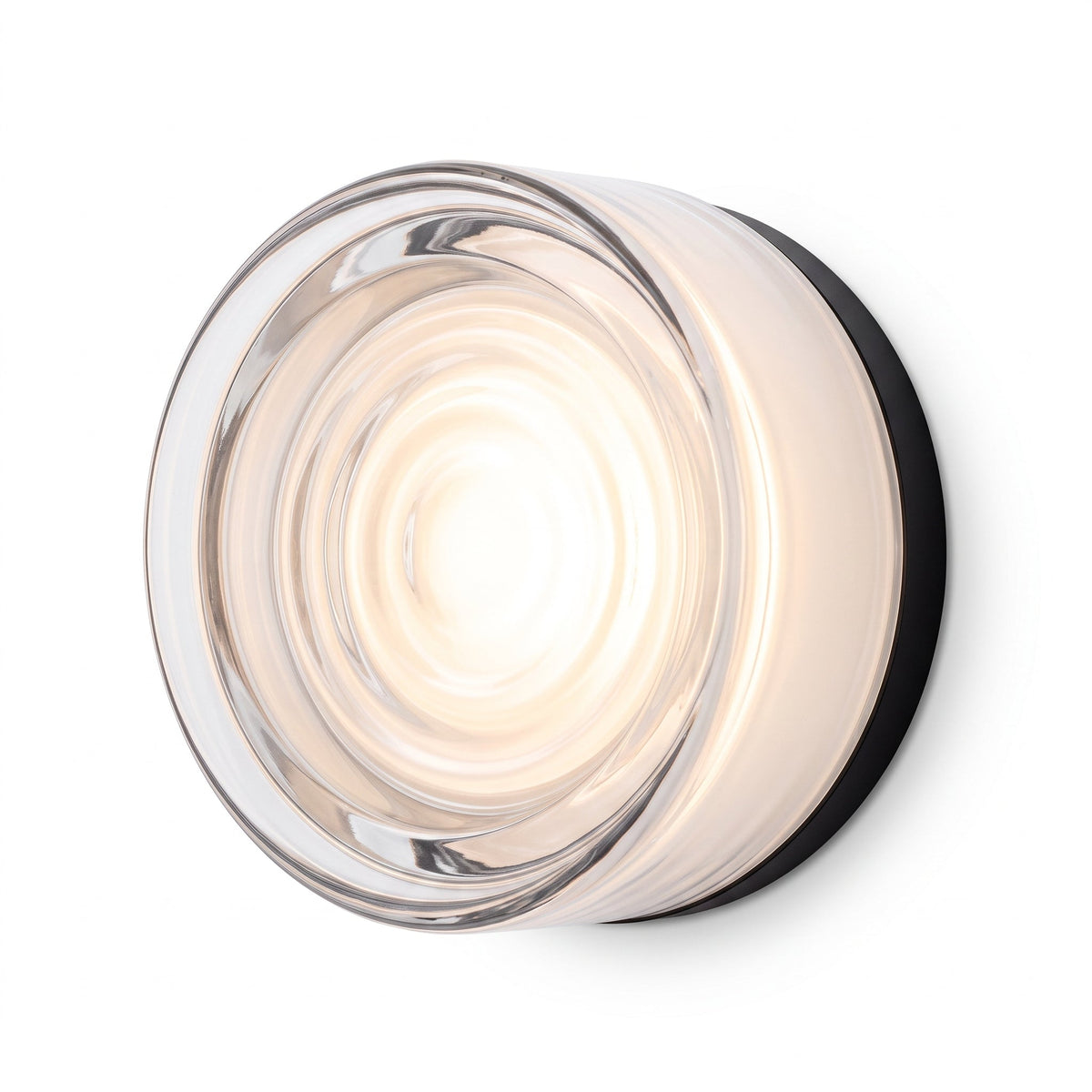 Cannelia — Applique LED en verre cannelé et aluminium