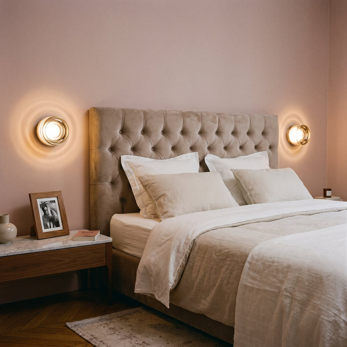 Cannelia — Applique LED en verre cannelé et aluminium